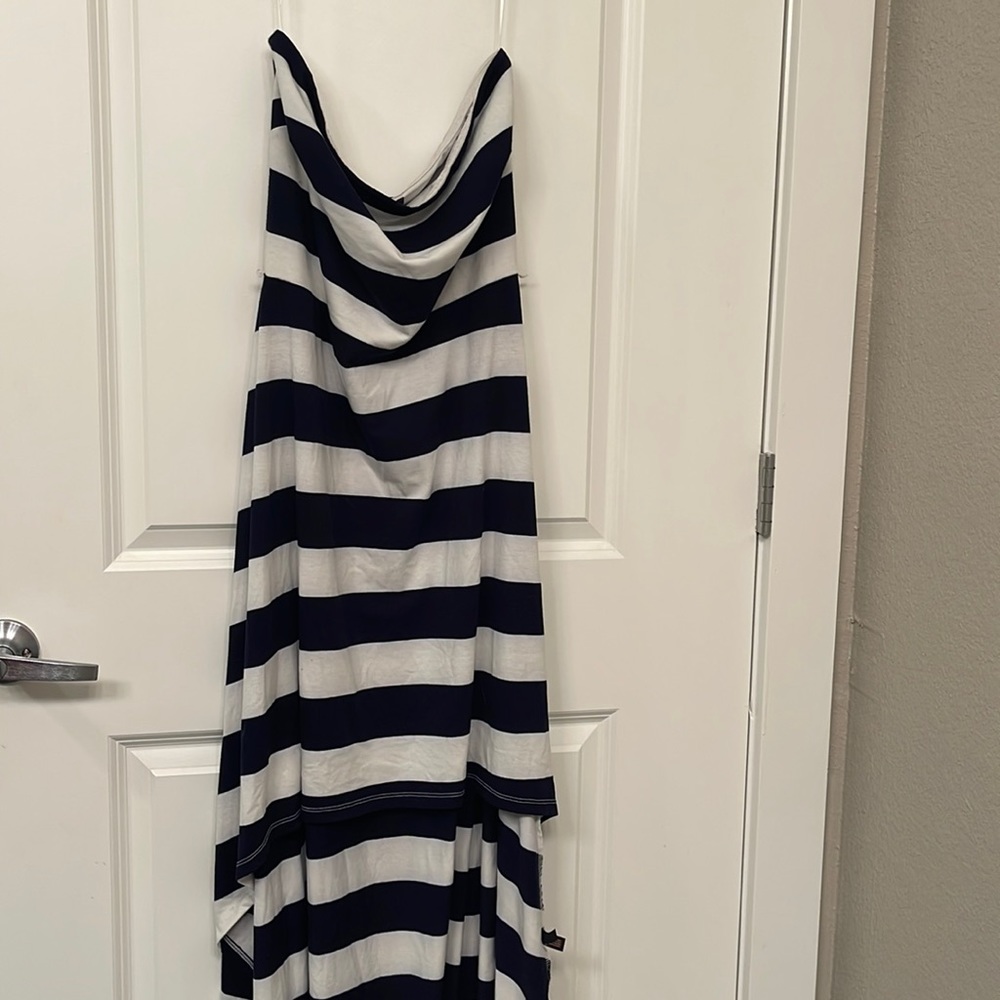 Strapless high low dress